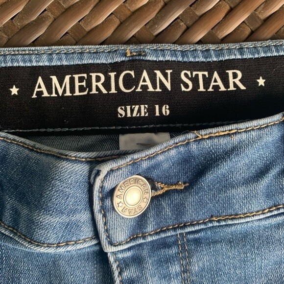 American Star Denim Shorts Size 16 - Picture 3 of 5